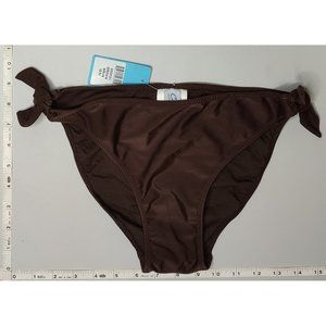 NWT California Waves Medium Brown bikini bottom